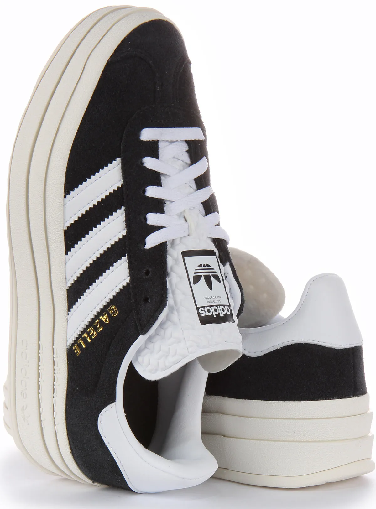 Adidas Gazelle Bold W In Black White For Women