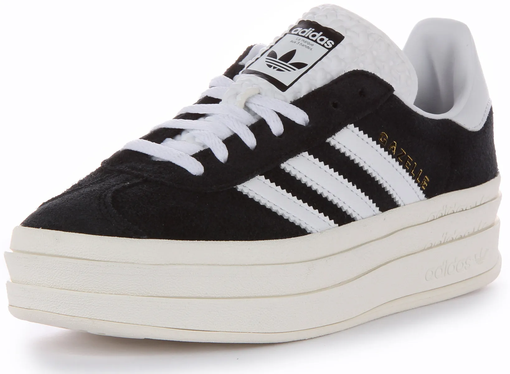 Adidas Gazelle Bold W In Black White For Women