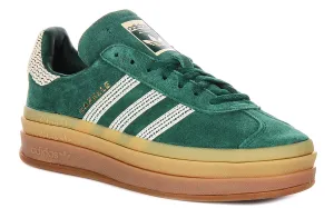Adidas Gazelle Bold W In Green Gold For Women