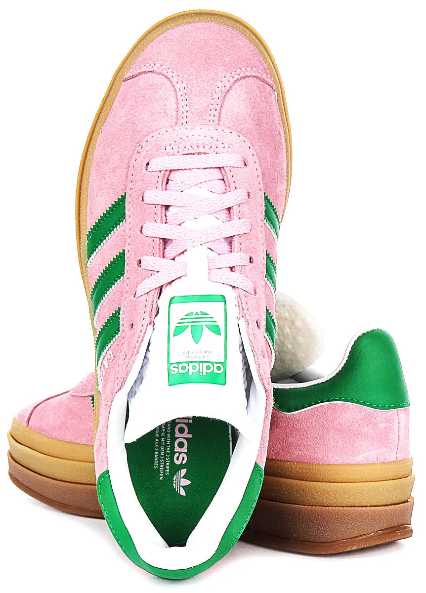 Adidas Gazelle Bold W In Pink White For Women