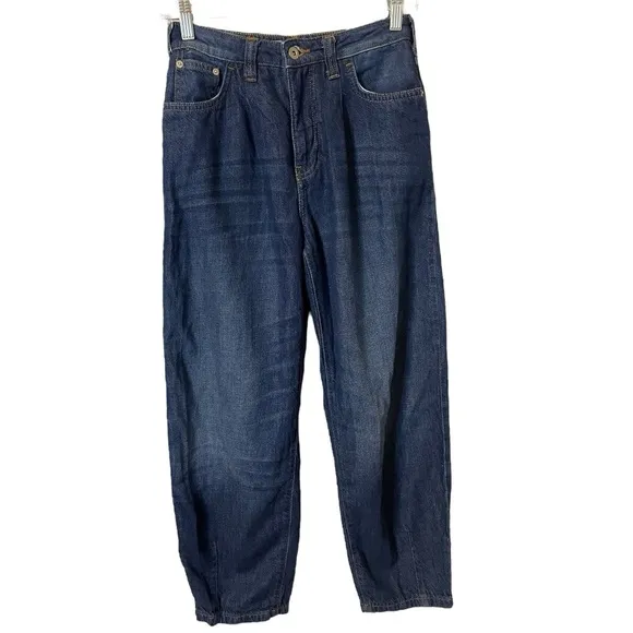 Anthropologie Pilcro Barrel Leg Breaker Relaxed Jeans Size 25
