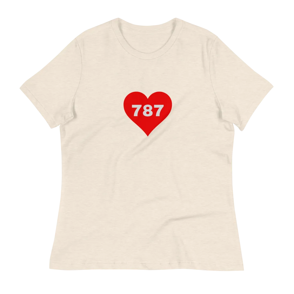 AREA CODE 787 Women's Relaxed T-Shirt