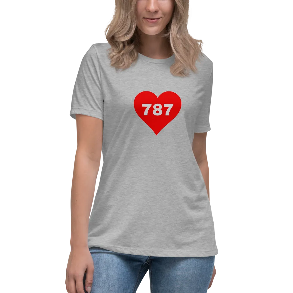 AREA CODE 787 Women's Relaxed T-Shirt