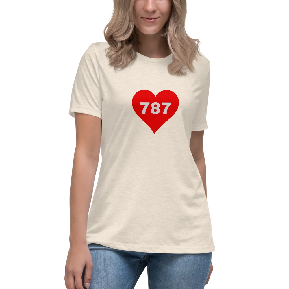 AREA CODE 787 Women's Relaxed T-Shirt