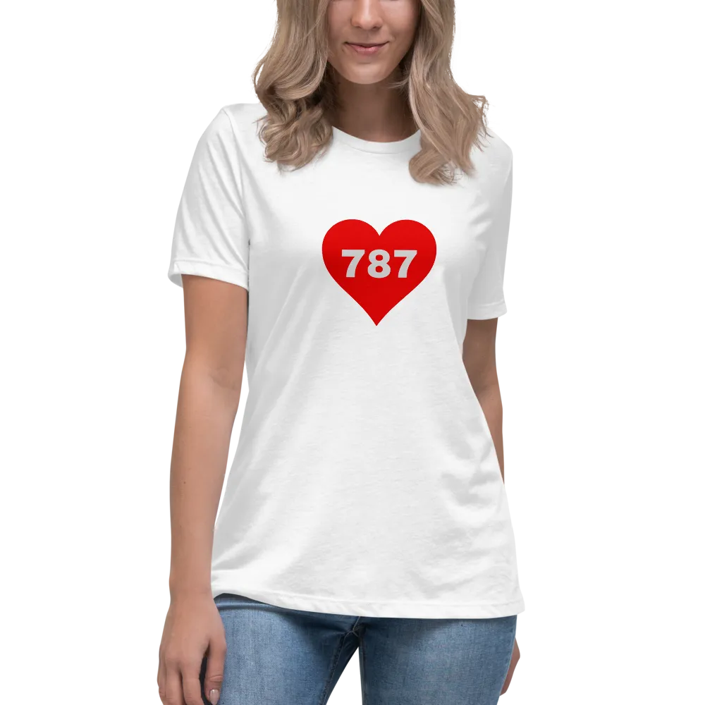 AREA CODE 787 Women's Relaxed T-Shirt