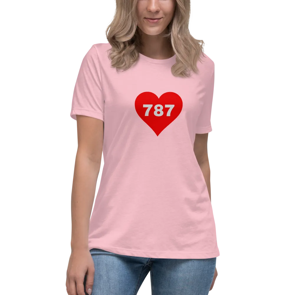 AREA CODE 787 Women's Relaxed T-Shirt