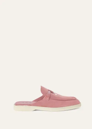 Babouche Charms Walk in Pink Suede