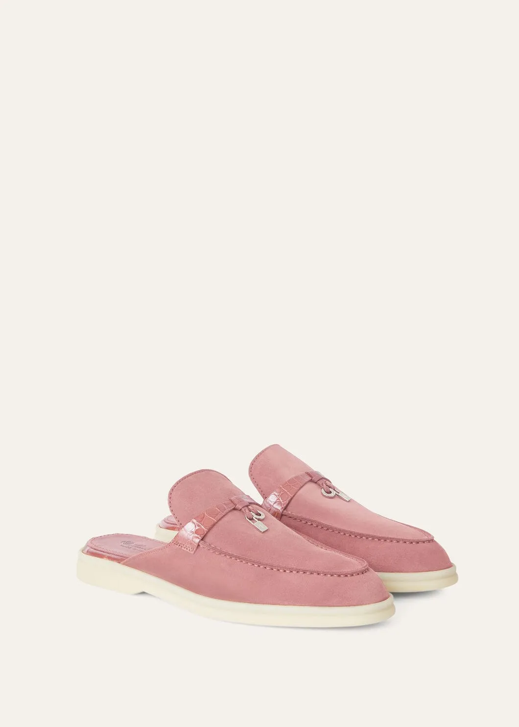 Babouche Charms Walk in Pink Suede