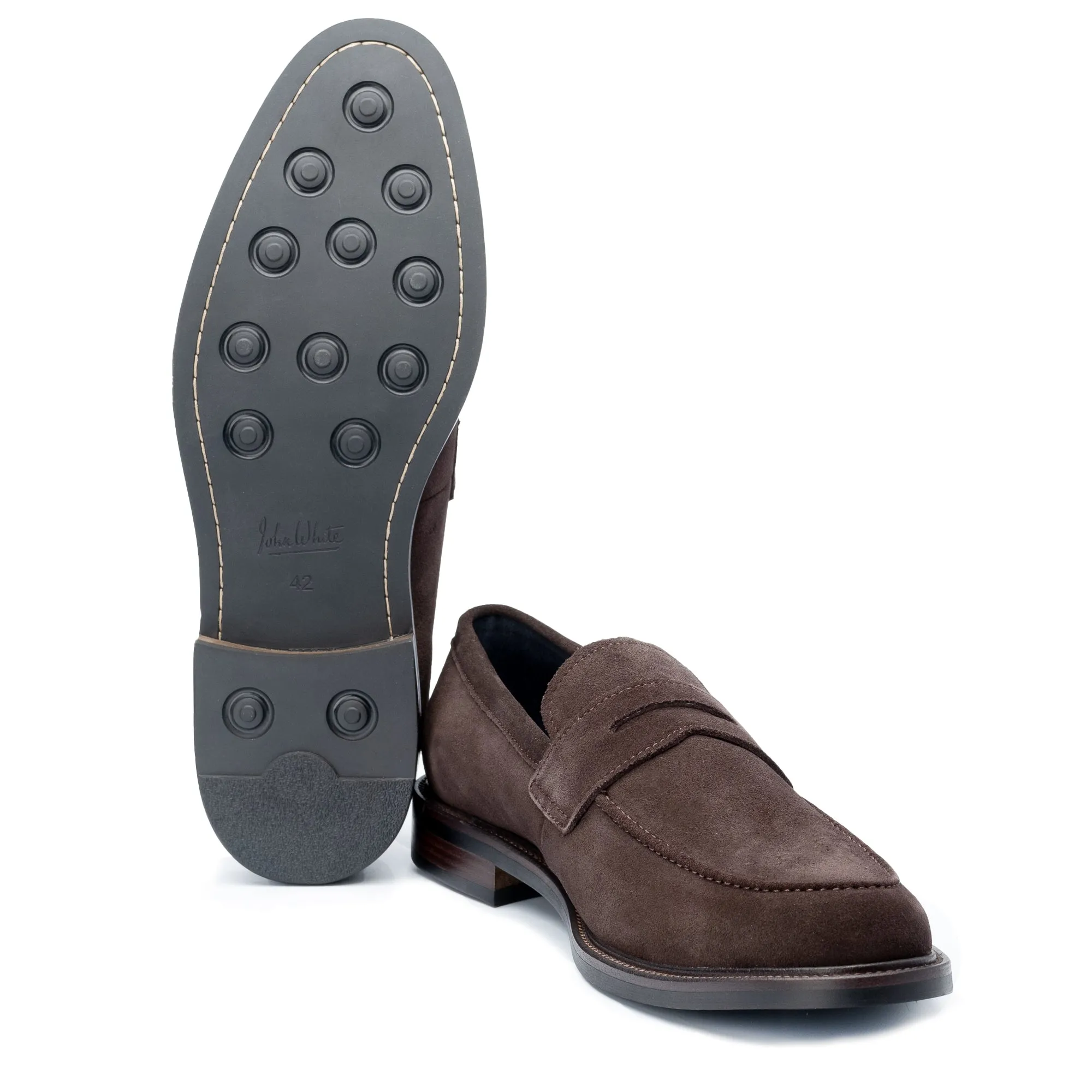 Banff Brown Suede Penny Loafer