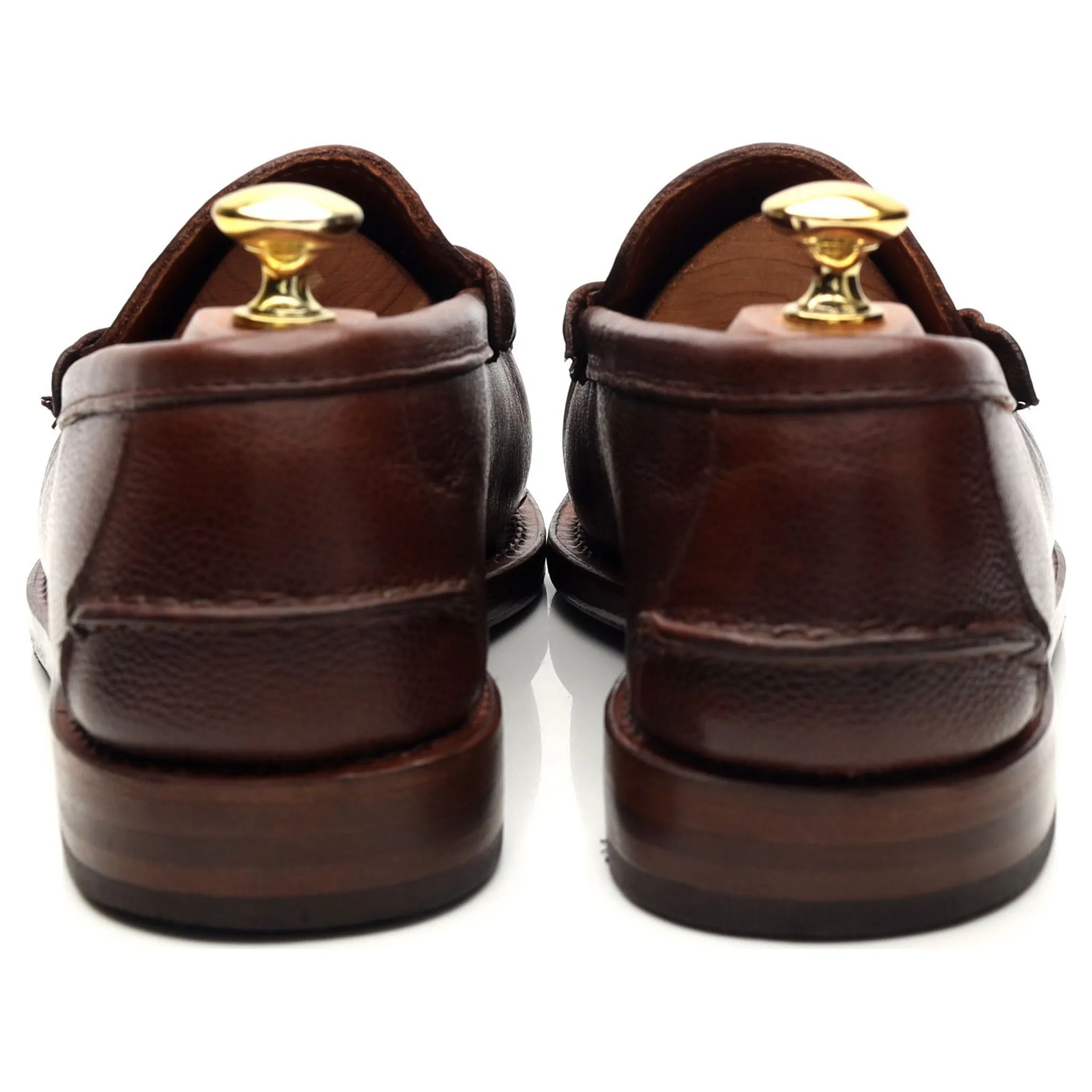 'Beefroll' Brown Leather Loafers UK 8.5 US 9 EE