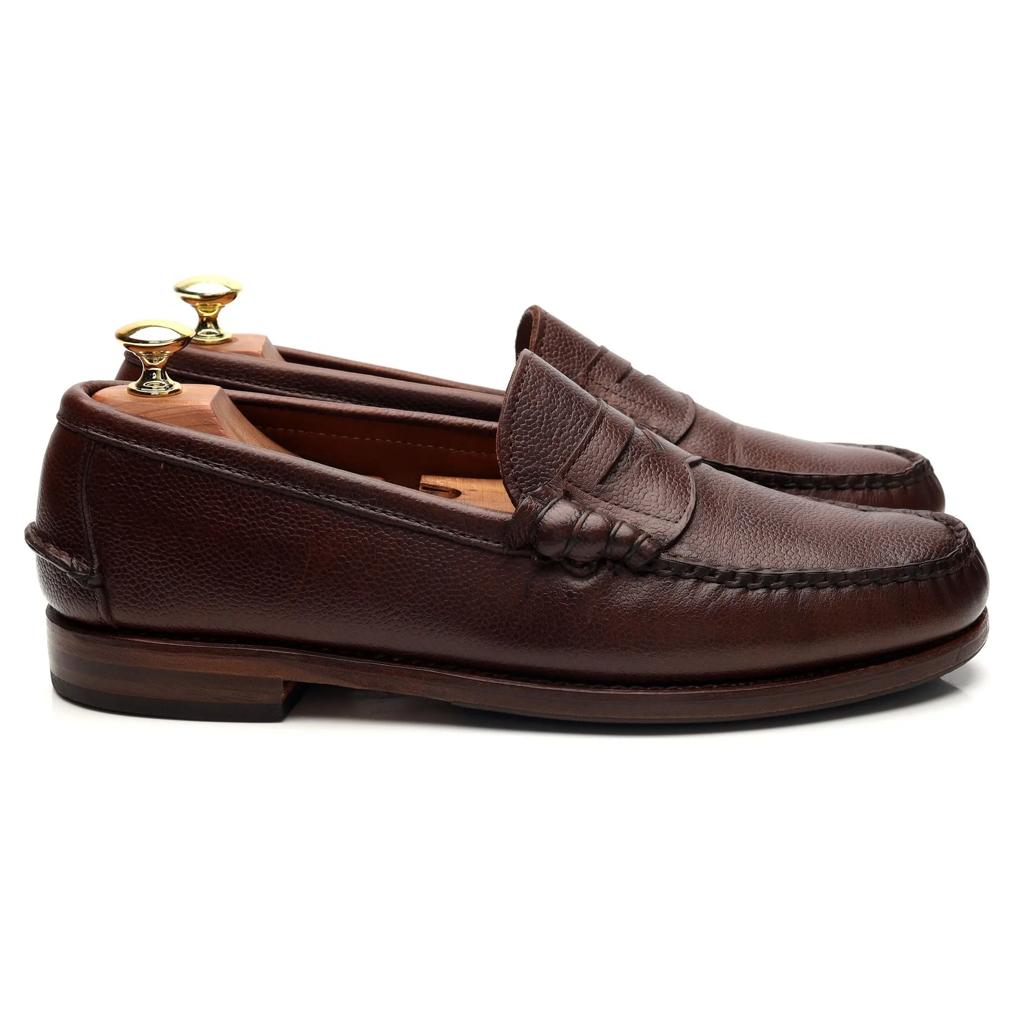 'Beefroll' Brown Leather Loafers UK 8.5 US 9 EE