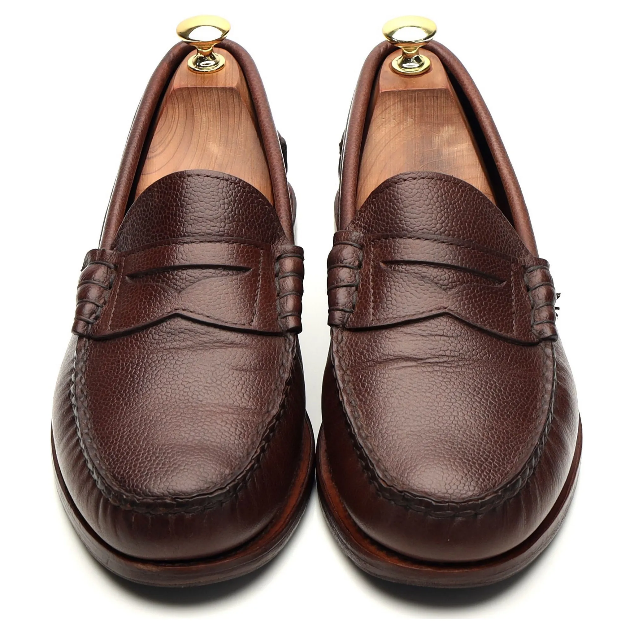 'Beefroll' Brown Leather Loafers UK 8.5 US 9 EE