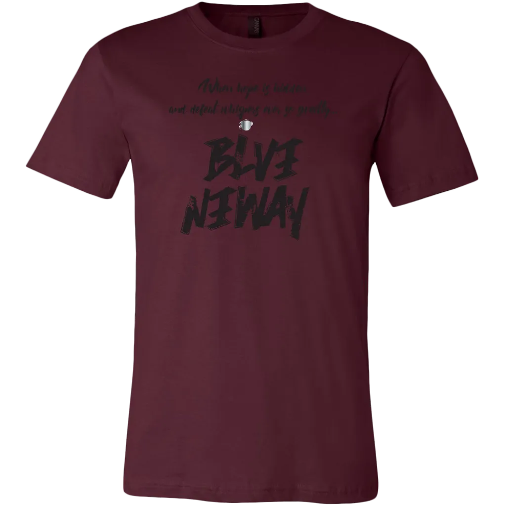 Believe Anyway Be Bold Mens T-Shirt