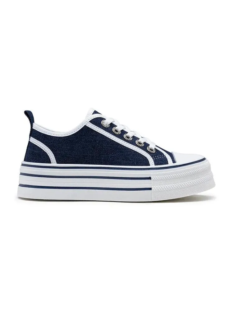 Blue Platform Chunky Trainer