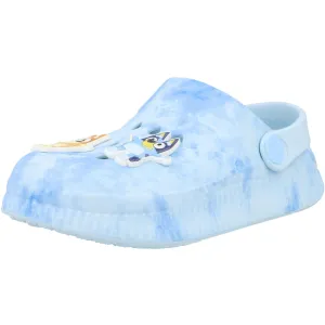 Bluey Tie Dye Kids Clogs with Bingo Badges Blue