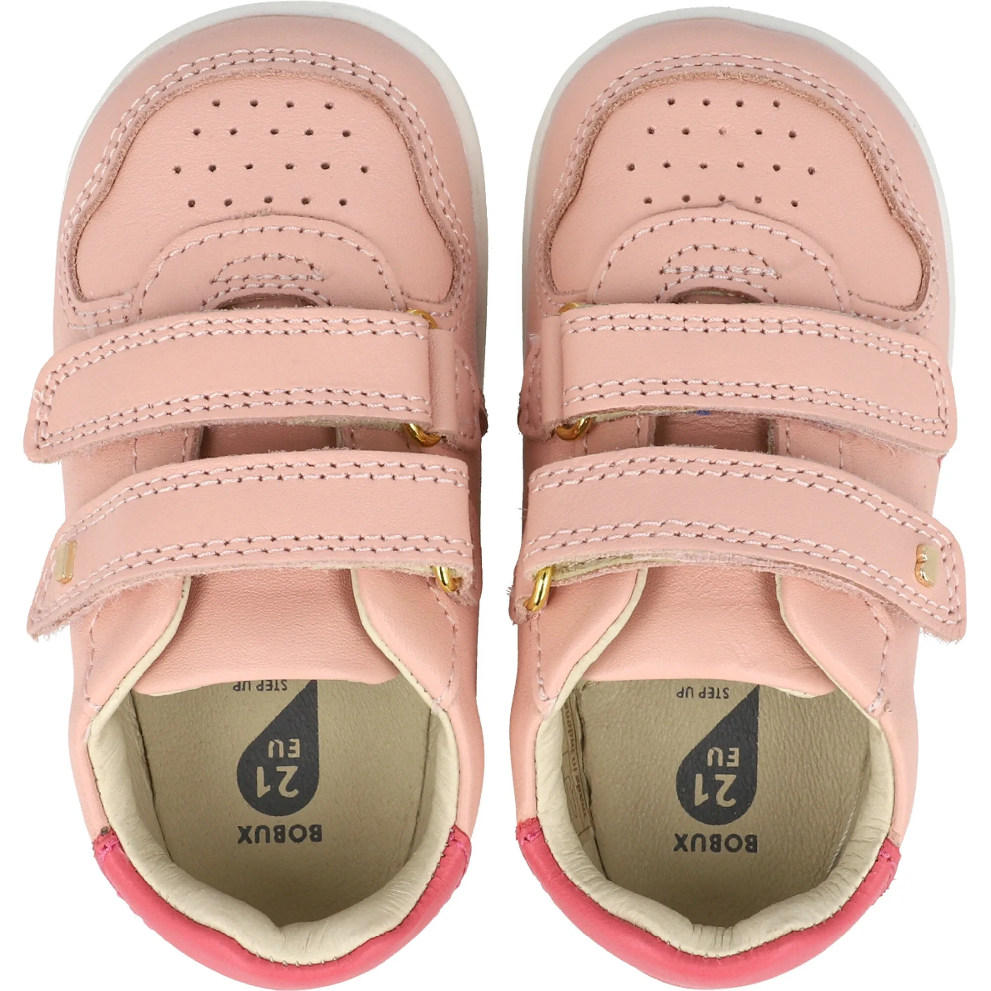 Bobux Riley Seashell Kids Leather Trainers