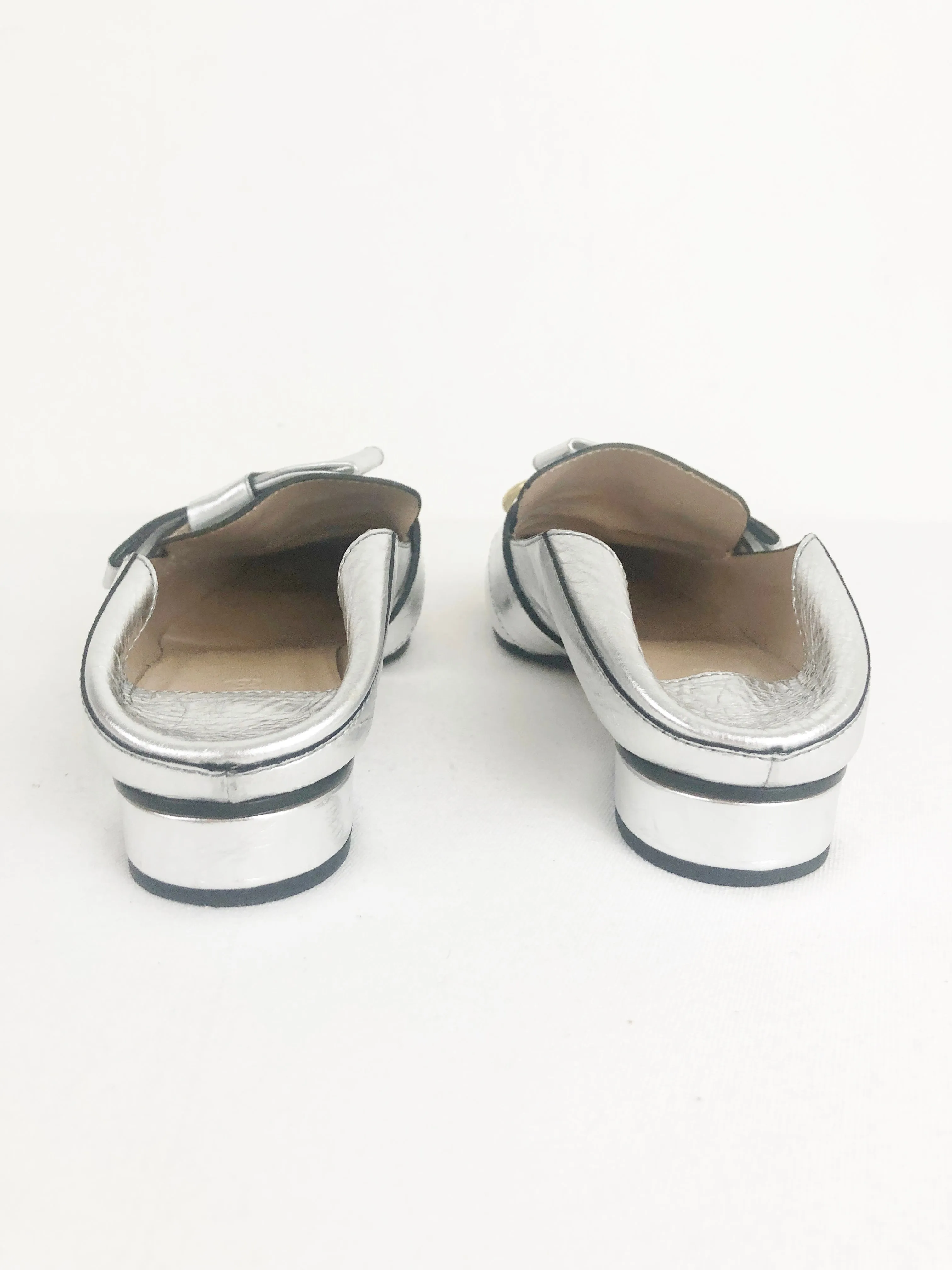 Chloe Silver Loafer/Slide Size 8