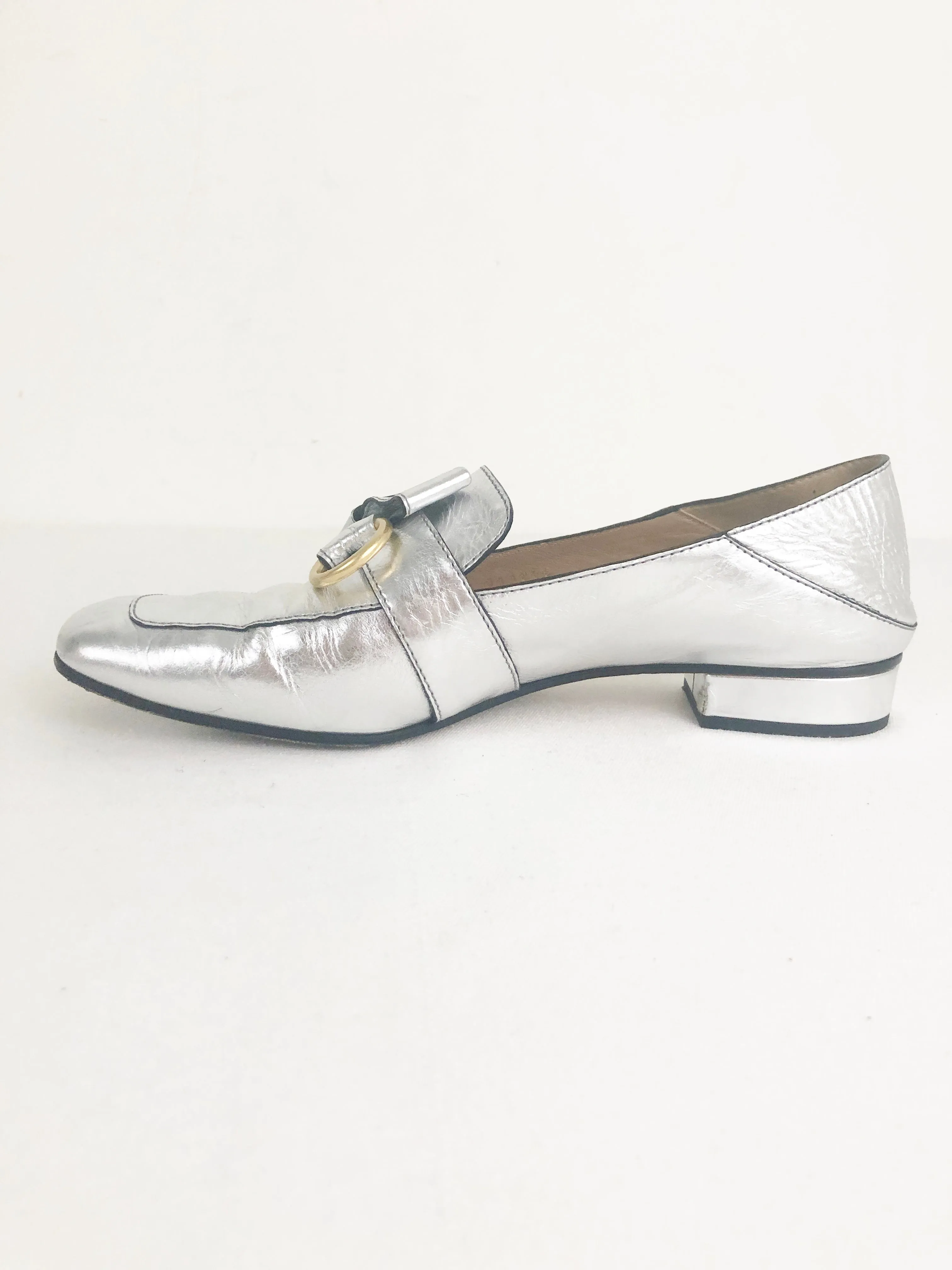 Chloe Silver Loafer/Slide Size 8