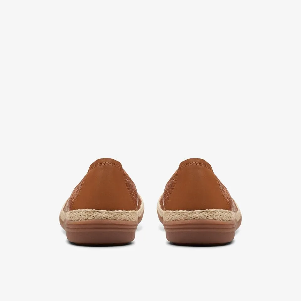 Clarks Women's Elaina Rae Tan Leather