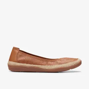 Clarks Women's Elaina Rae Tan Leather