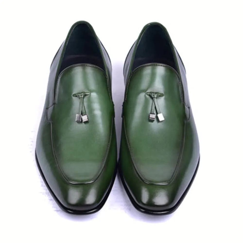 Corrente Green Tasal Calfskin and Leather Sole Men's Loafer