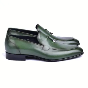 Corrente Green Tasal Calfskin and Leather Sole Men's Loafer