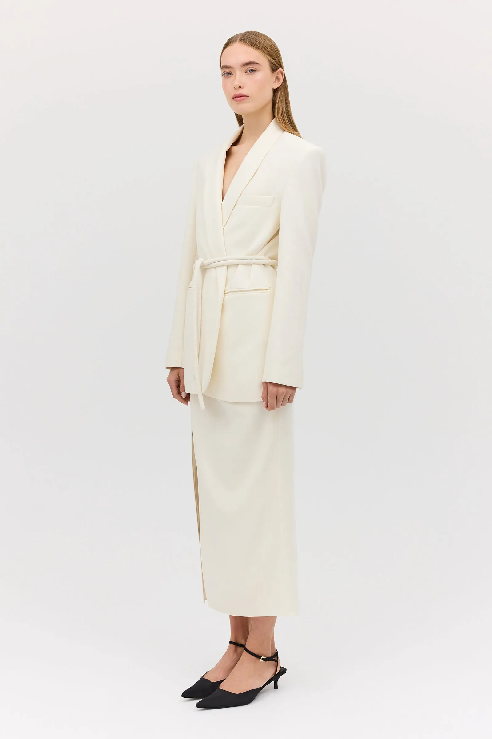 CREAM WOOL CANDOUR JACKET