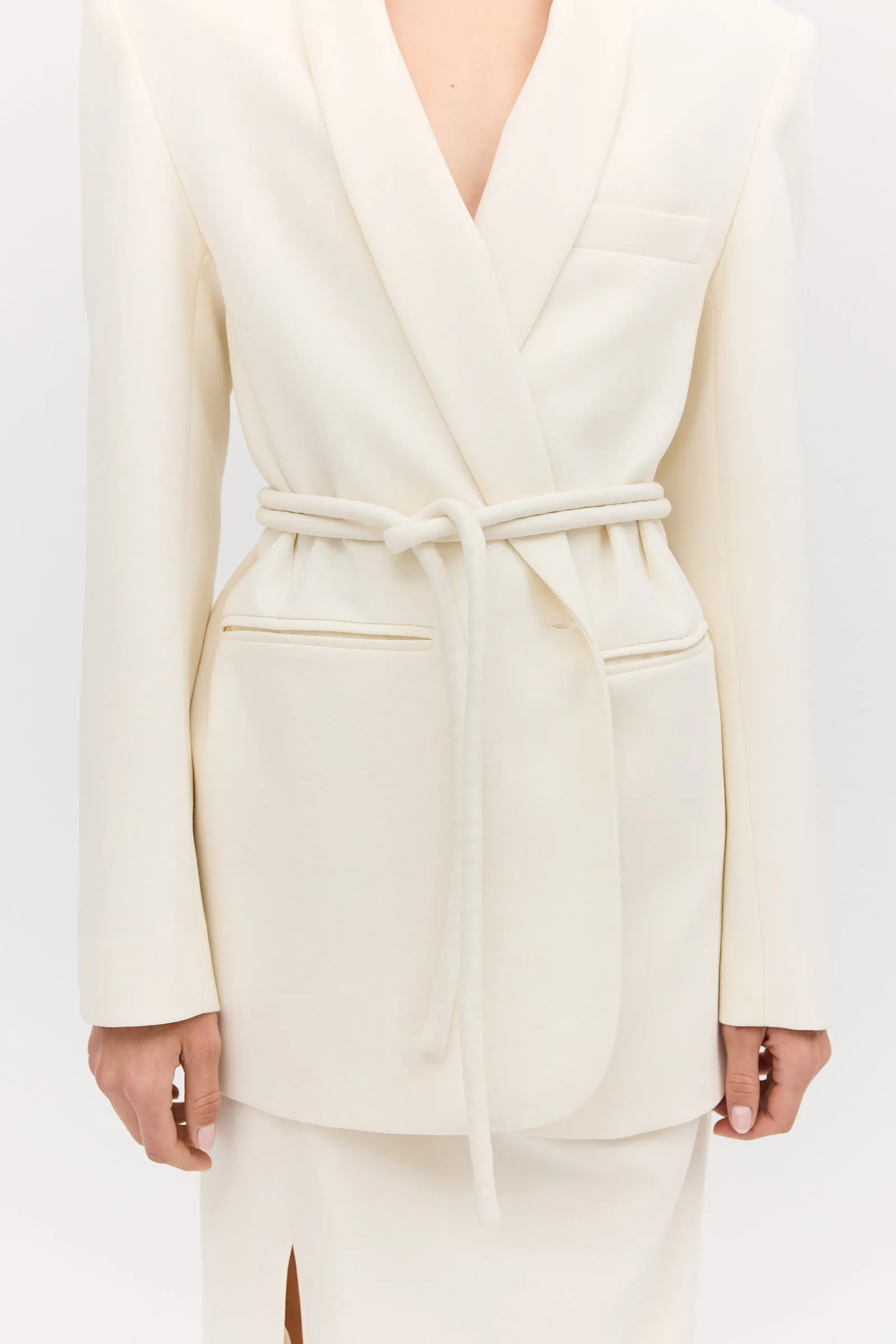 CREAM WOOL CANDOUR JACKET