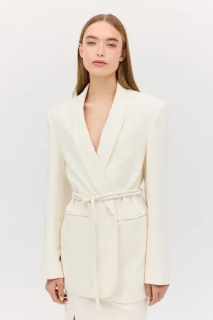 CREAM WOOL CANDOUR JACKET