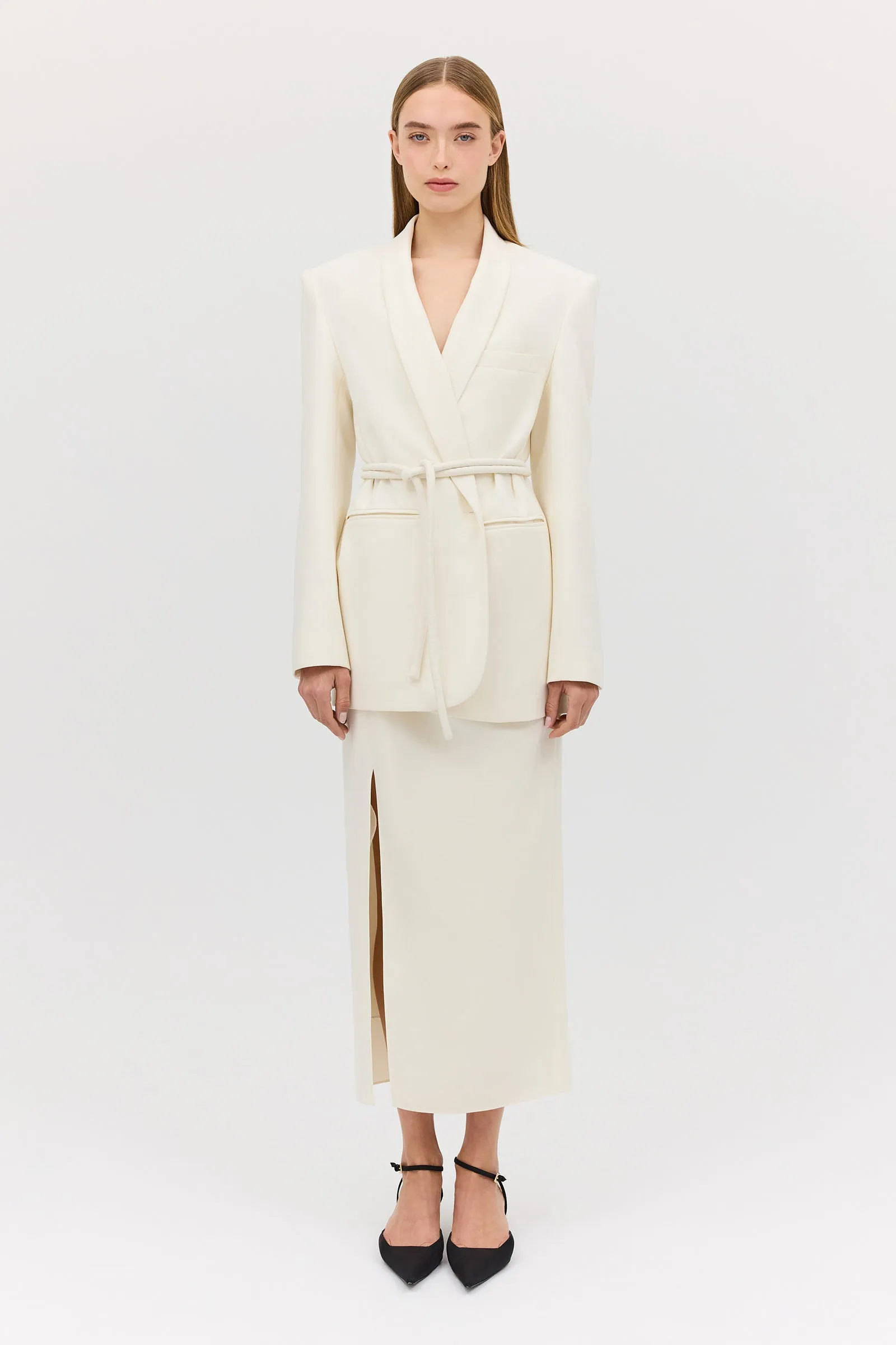 CREAM WOOL CANDOUR JACKET