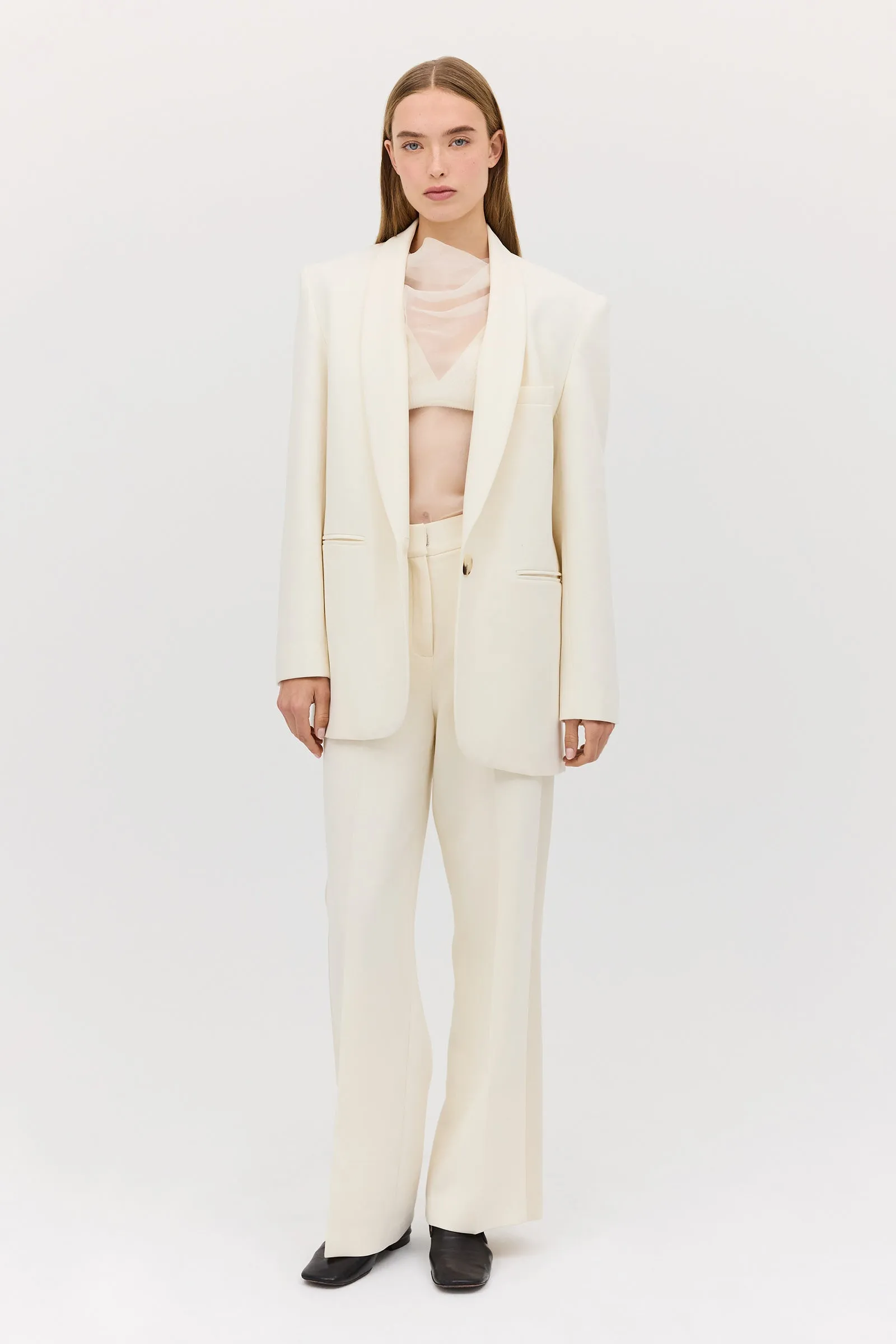 CREAM WOOL CANDOUR JACKET