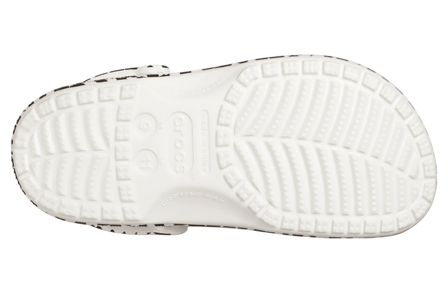 Crocs Unisex Classic Clog - Warped Checker - Black & White