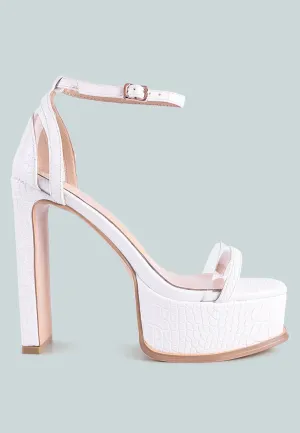 Cutlass High Heeled Chunky Sandals By Ruw