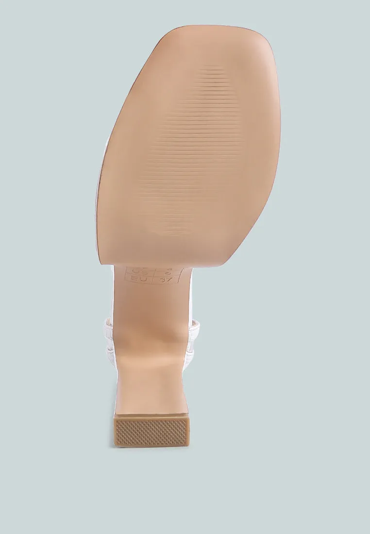 Cutlass High Heeled Chunky Sandals By Ruw