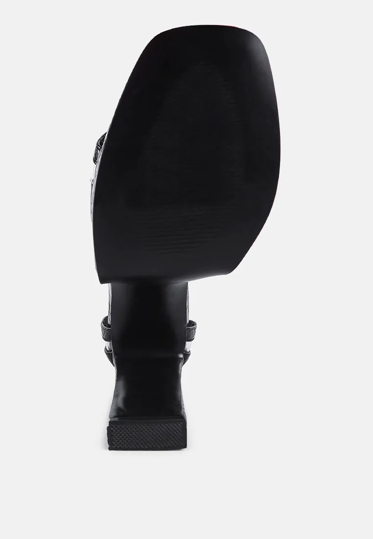 Cutlass High Heeled Chunky Sandals By Ruw