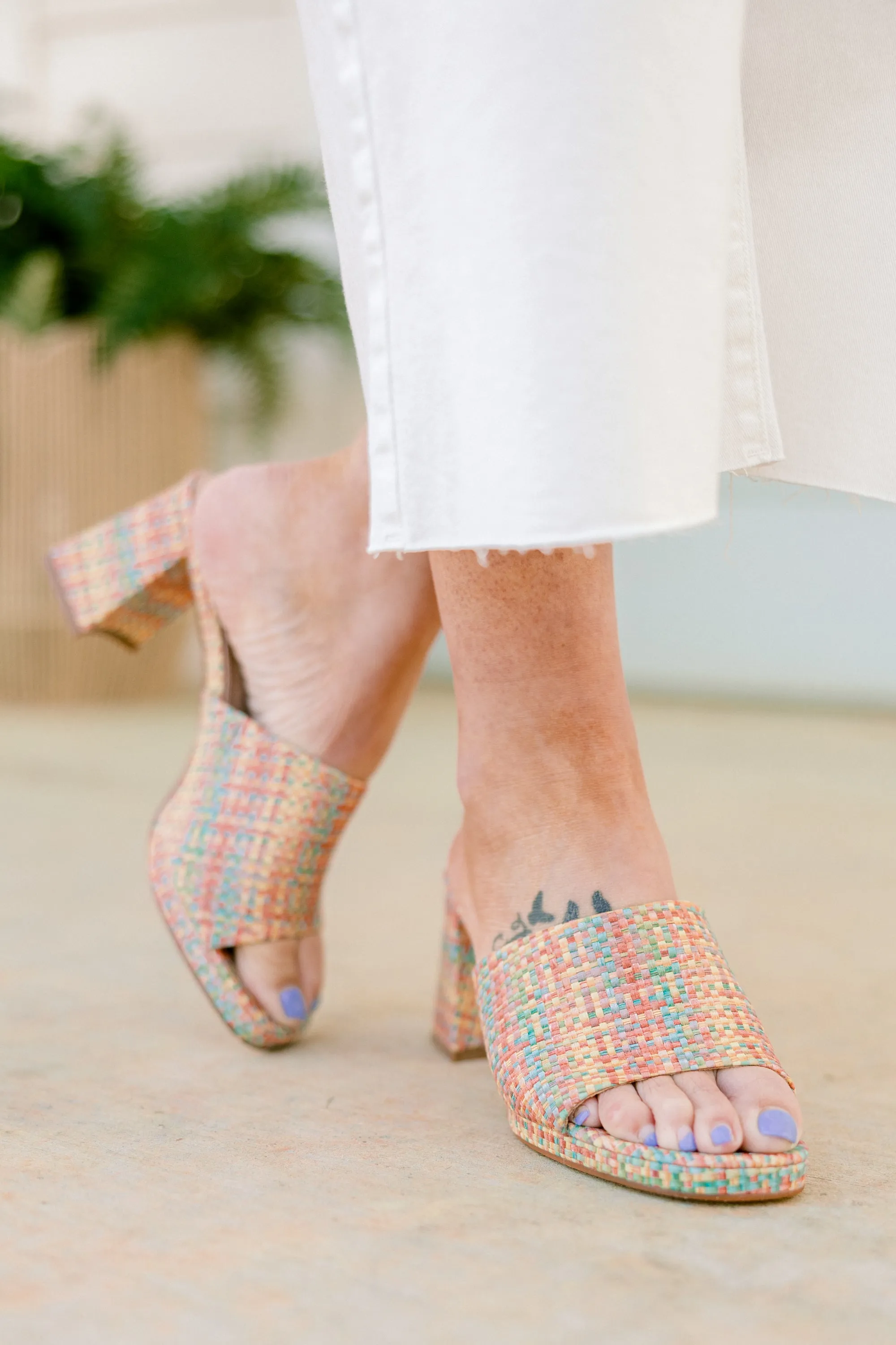 Dancing With Me Heels, Pink Multi