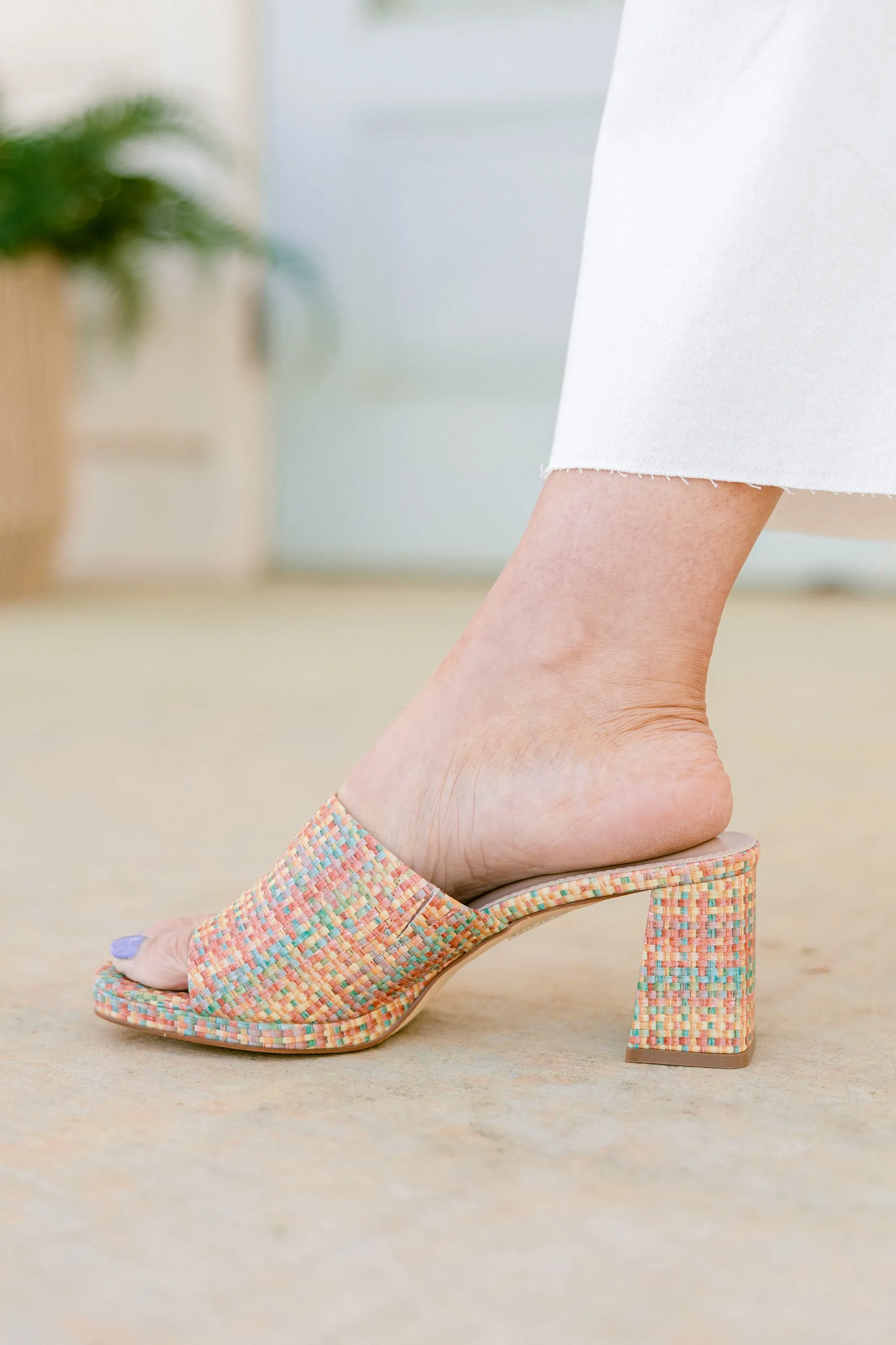 Dancing With Me Heels, Pink Multi