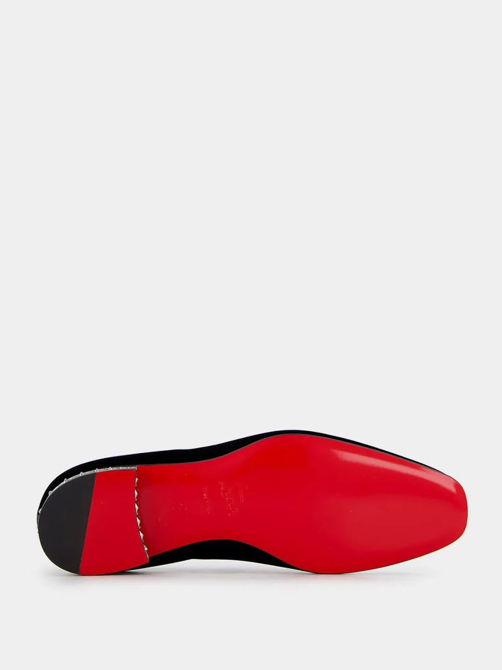 Dandyrocks Crystal-Heeled Velvet Loafers