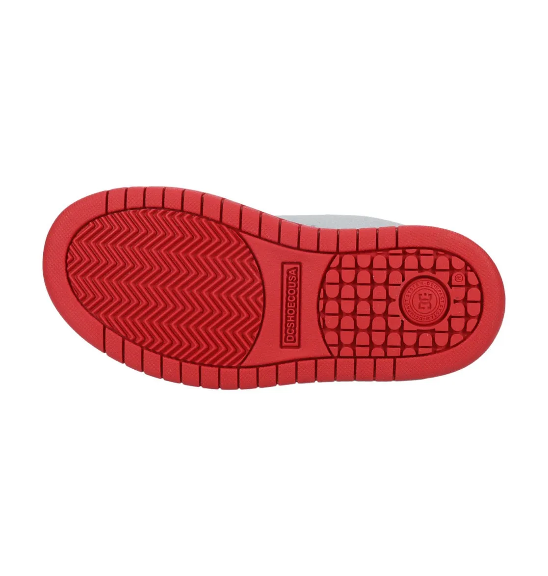 DC SHOES COURT GRAFFIK GREY RED YOUTH TRAINERS