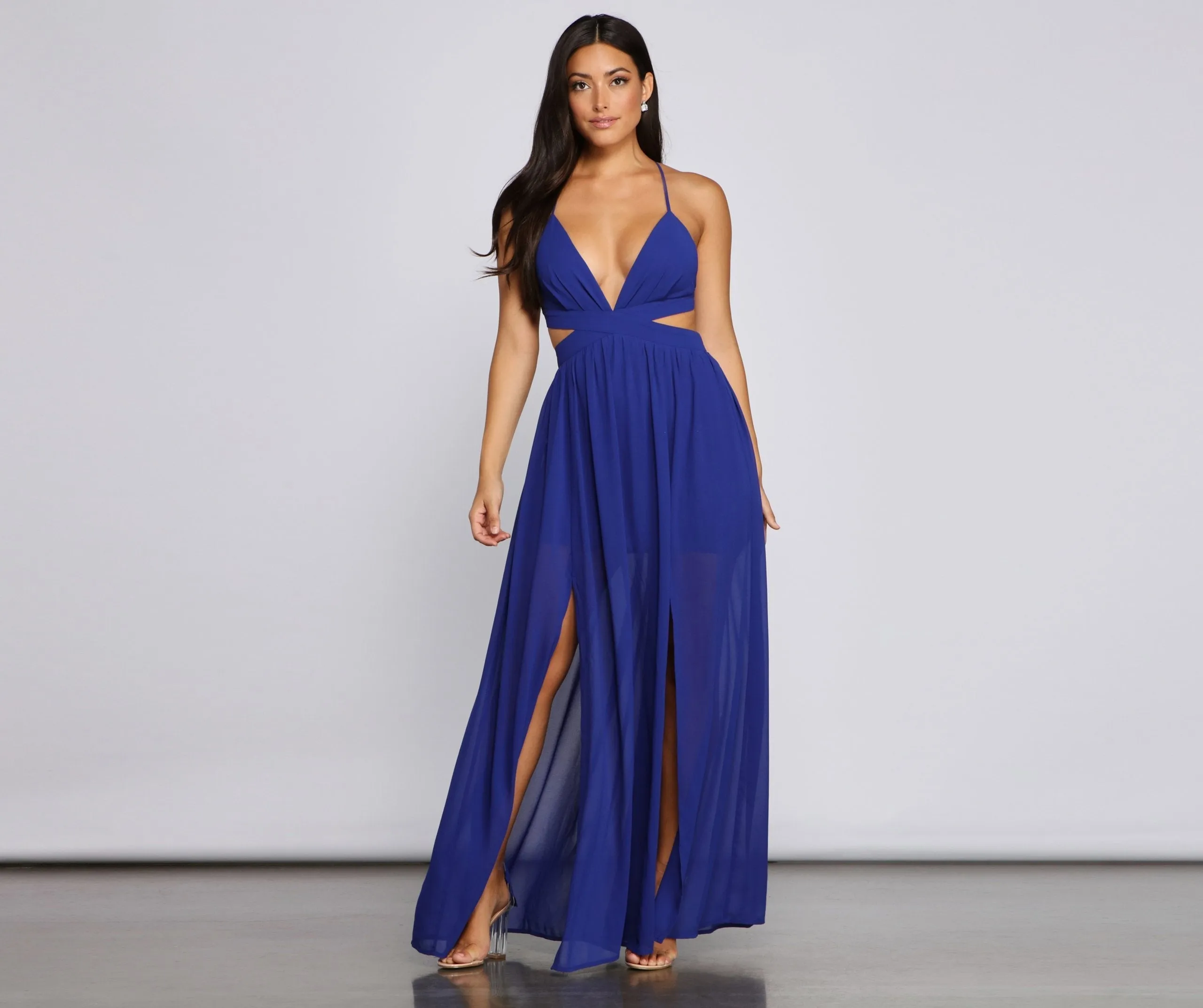 Dionne Formal Stylish Cutout Chiffon Dress