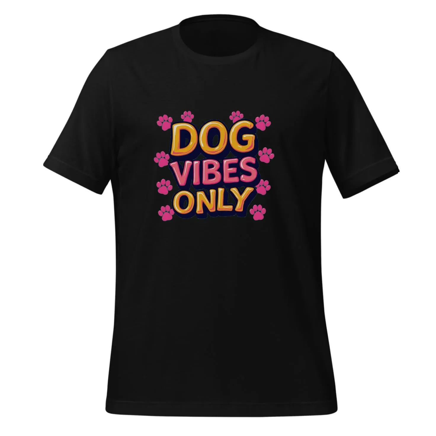 Dog Vibes Only Retro Design | Classic T-Shirt (Unisex)
