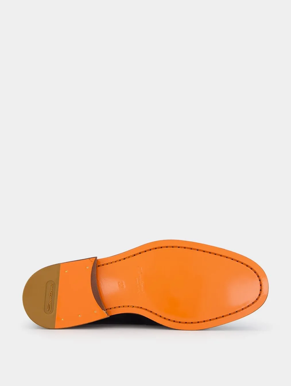 Double-Buckle Leather Loafers