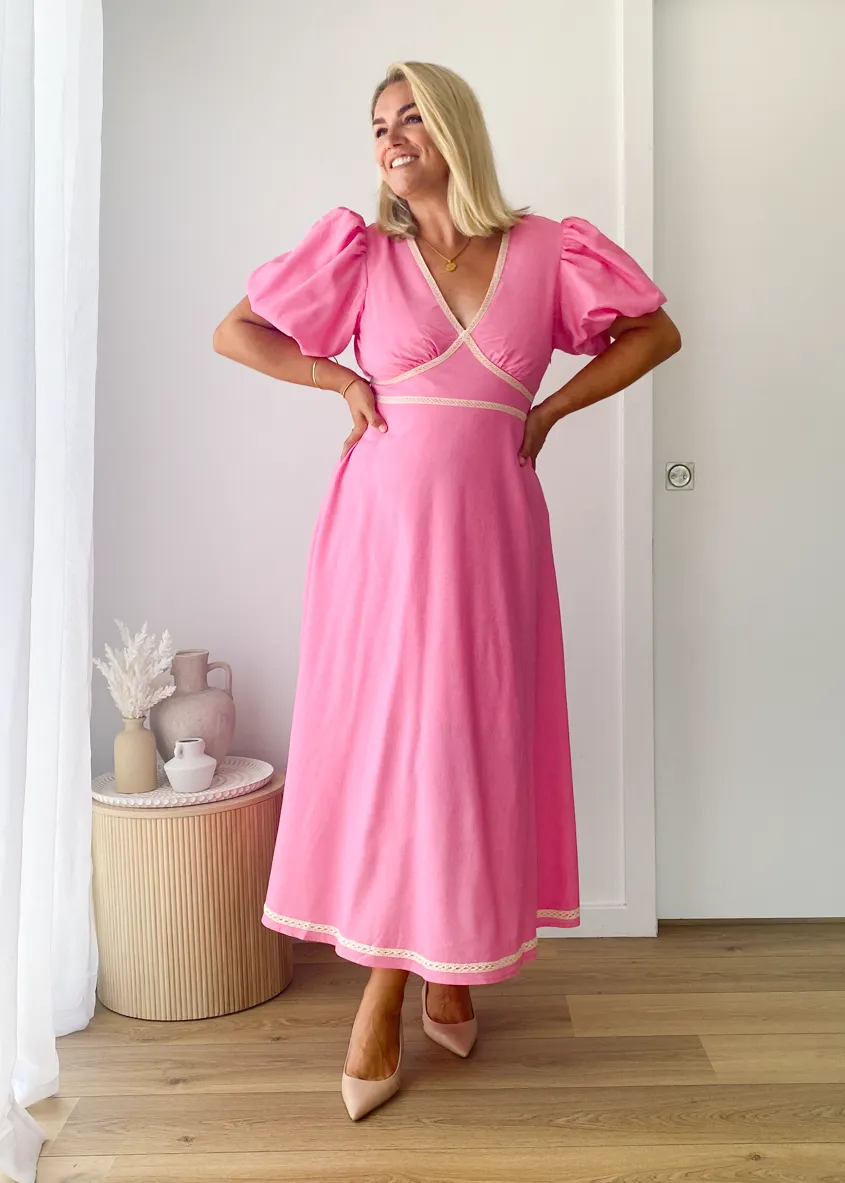 Ellodie Maxi Dress - Pink