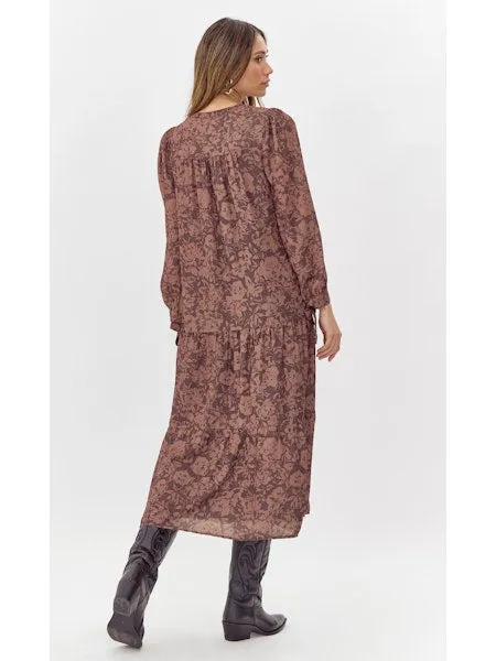 Espresso Floral Dress
