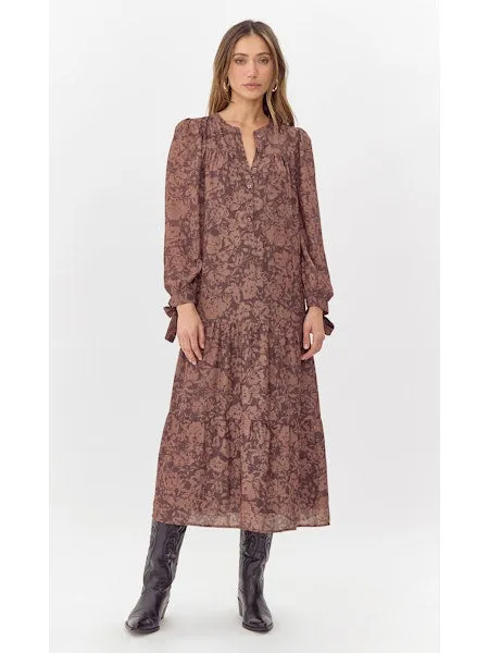 Espresso Floral Dress