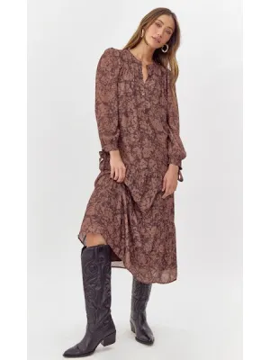 Espresso Floral Dress