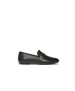 FitFlop Delicato Gold Trim Leather Loafer Black