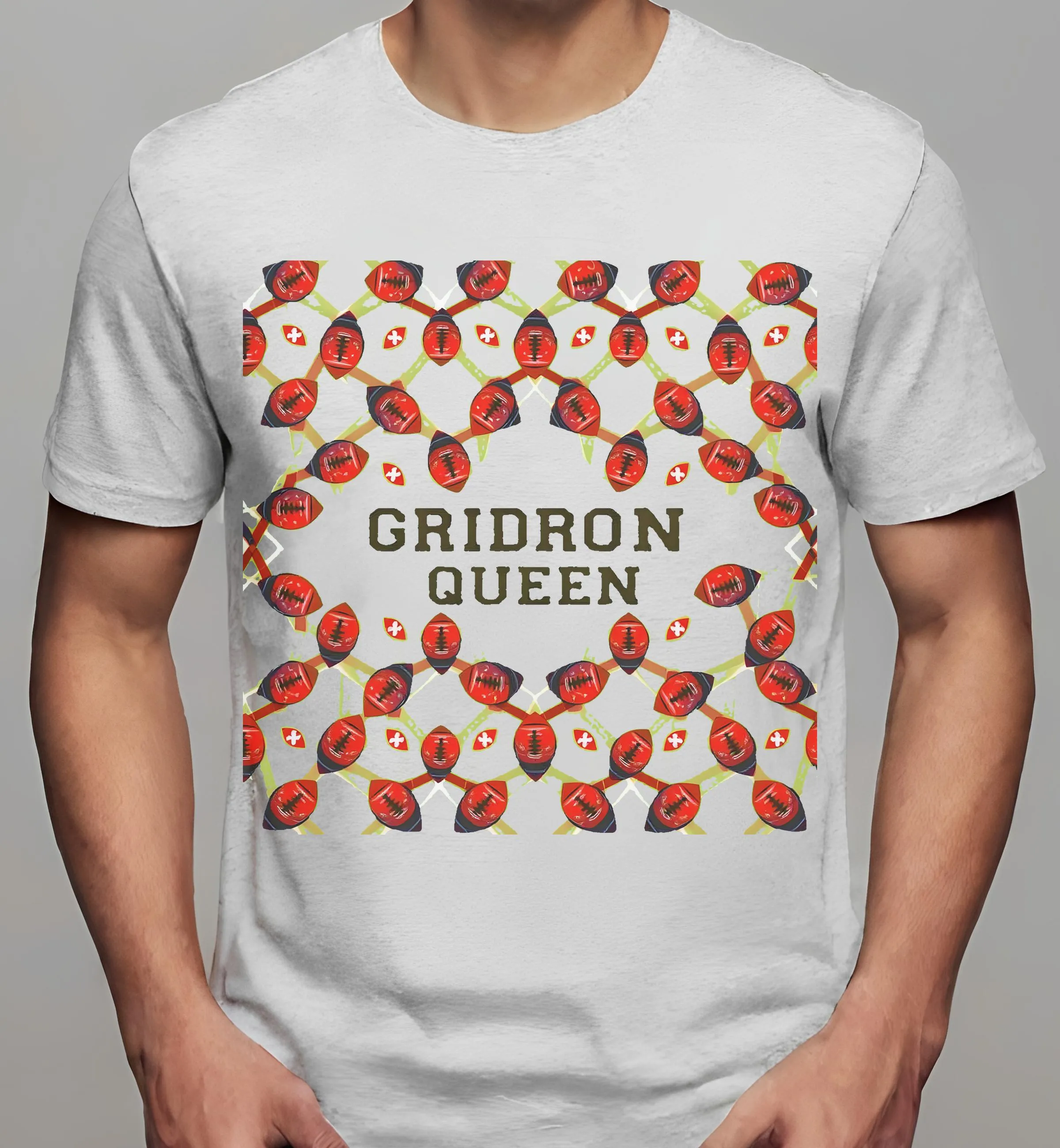 football mom shirts: GRIDIRON QUEEN Design | Classic T-Shirt (Unisex)