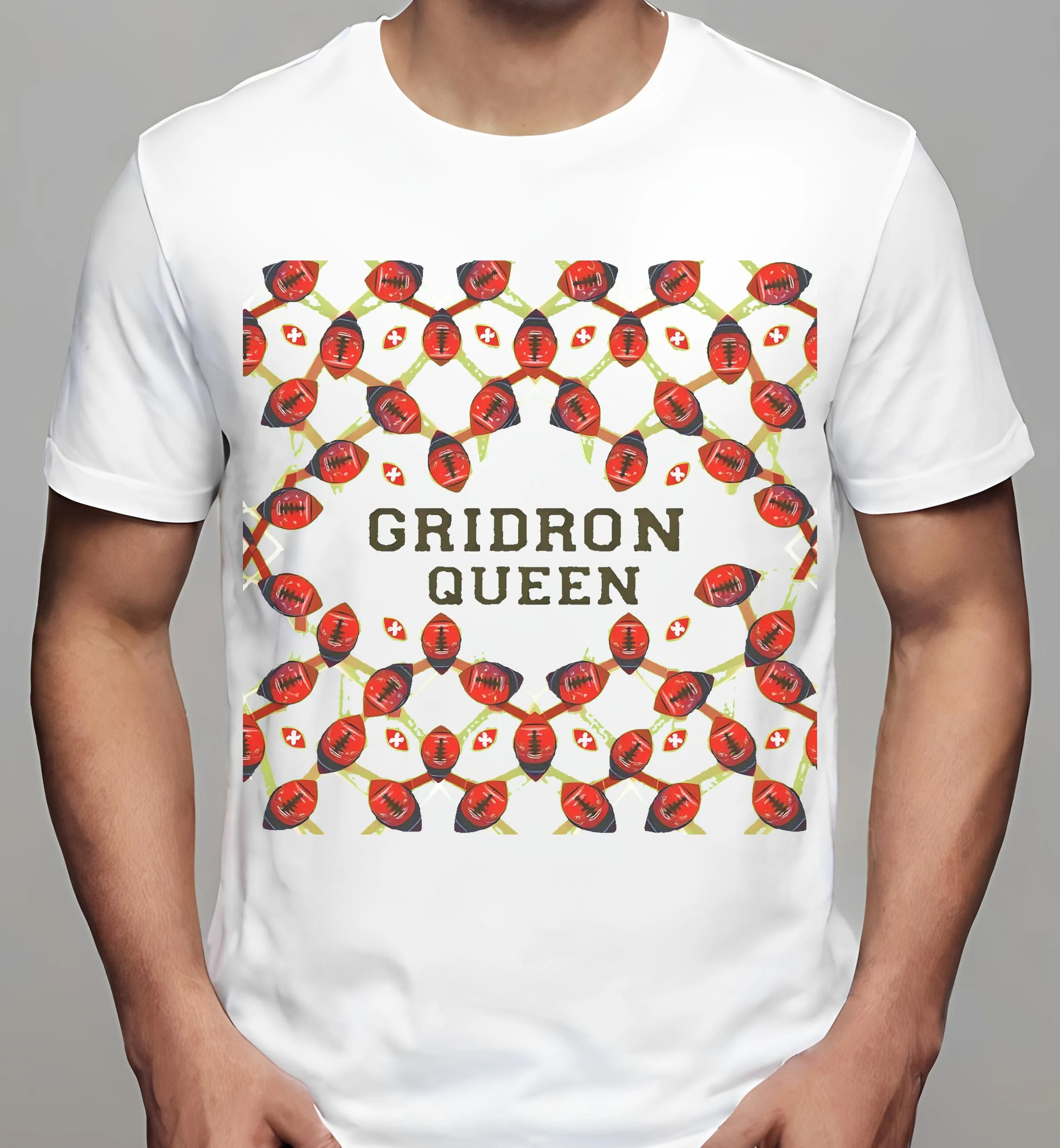 football mom shirts: GRIDIRON QUEEN Design | Classic T-Shirt (Unisex)
