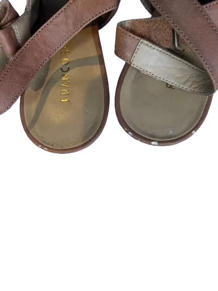 Franco Sarto Brown Sling Back Heels